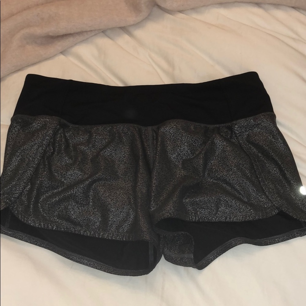 Lululemon metallic/sparkle shorts